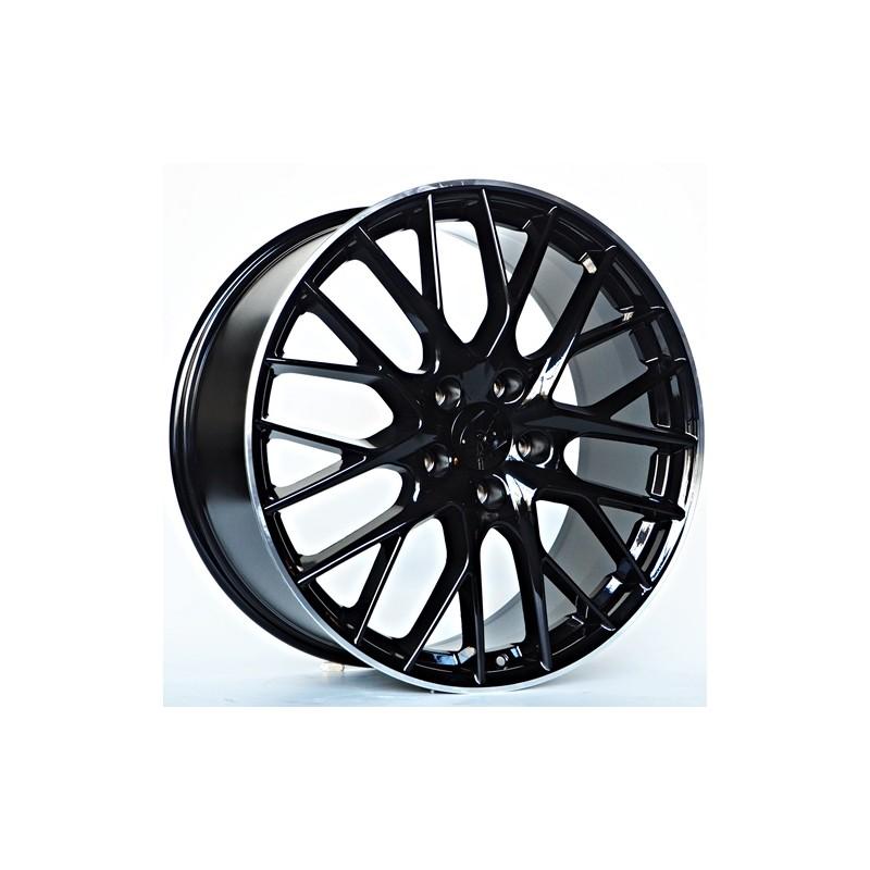 Llanta st wheels mason 9.5x21 5x130 et65 71.56 black/lip machined