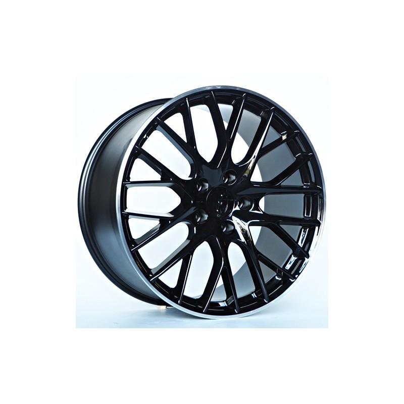 Llanta st wheels mason 11x21 5x130 et60 71.56 black/lip machined