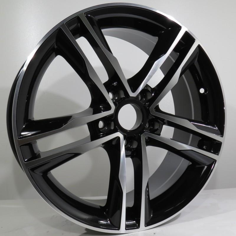 Llanta st wheels roxen 8.5x19 5x112 et35 66.45 black face machined 