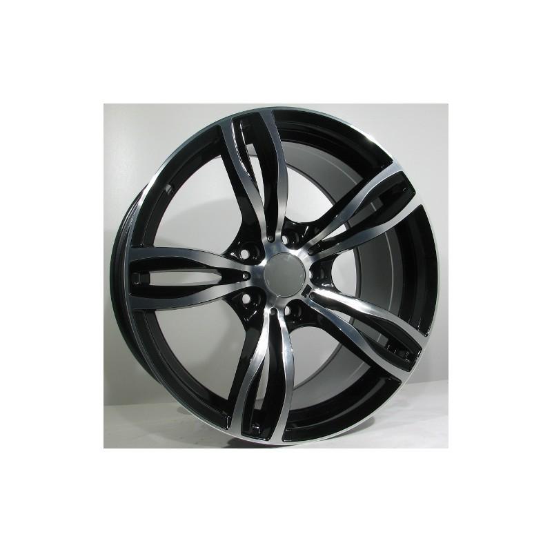 Llanta st wheels griza 8x18 5x120 et20 74.10 black face machined 