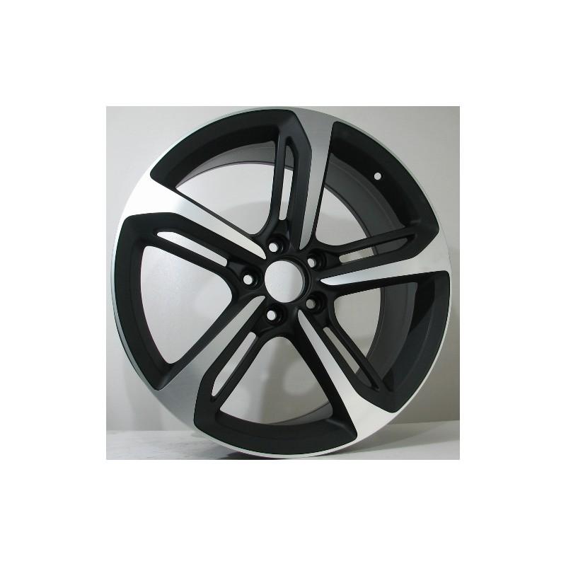 Llanta st wheels odi 8.5x19 5x112 et45 66.60 black matt face machined 