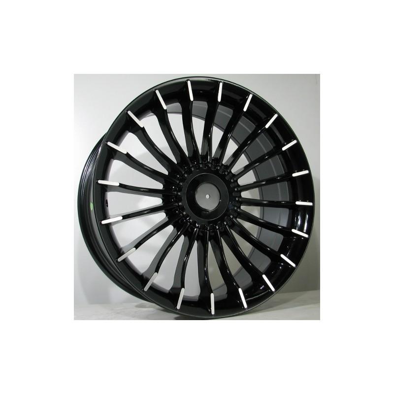 Llanta st wheels split 9.5x18 5x120 et35 72.56 black face machined 