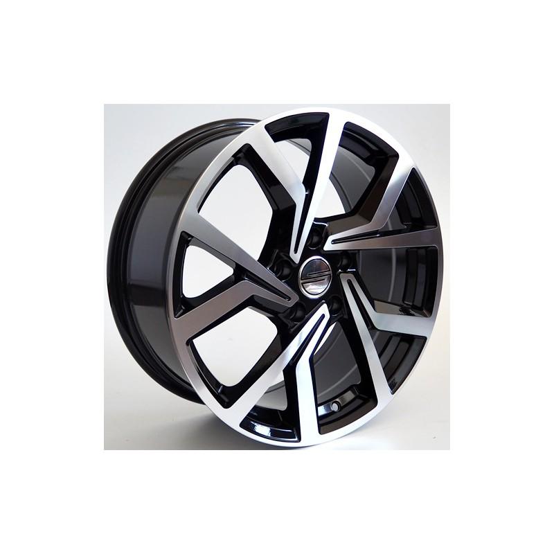 Llanta st wheels fort 7.5x17 5x0 et45 57.10 black face machined