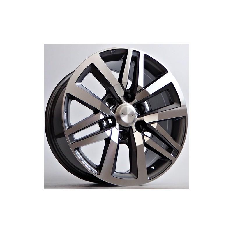 Llanta st wheels hasky 9x18 6x139.70 et30 106.10 grey face machined 
