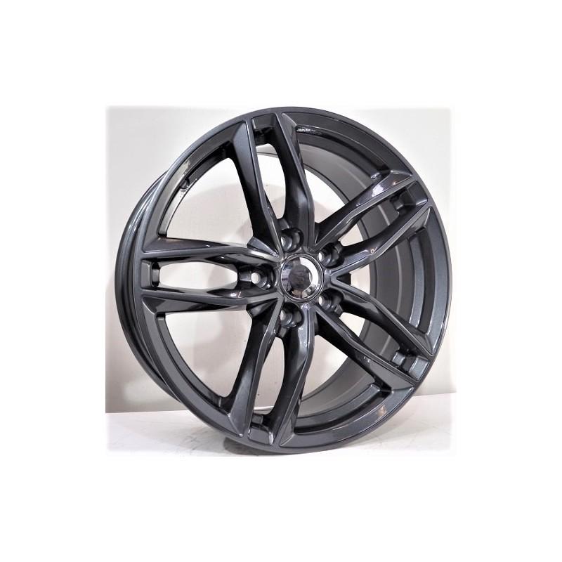 Llanta st wheels douglas 7.5x17 5x112 et35 66.45 dark grey