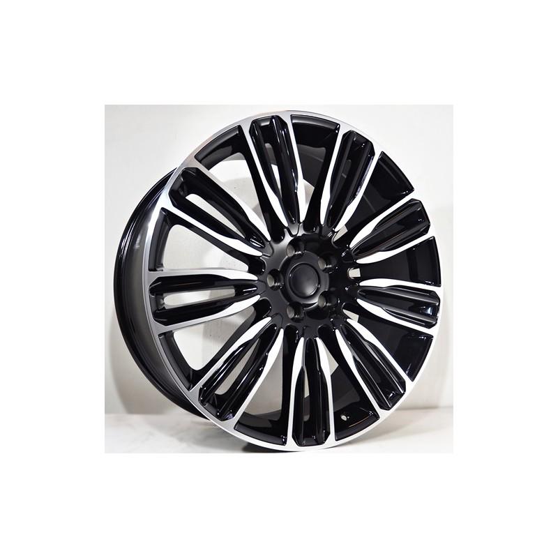 Llanta st wheels drag 9.5x22 5x120 et48 72.56 black face machined