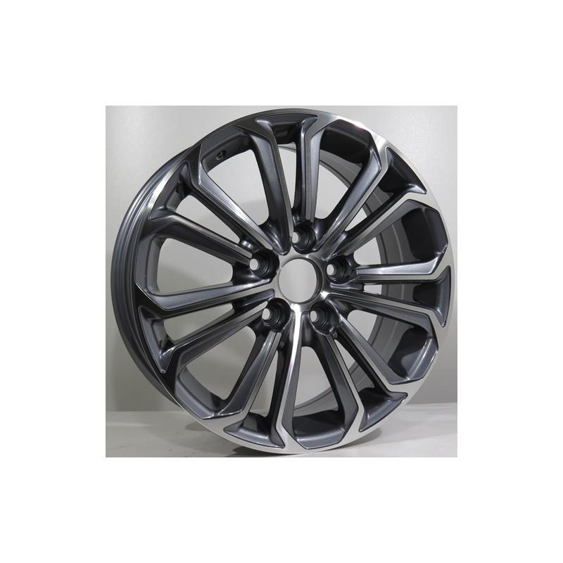 Llanta st wheels gerad 6.5x16 5x114.30 et45 60.10 grey face machined