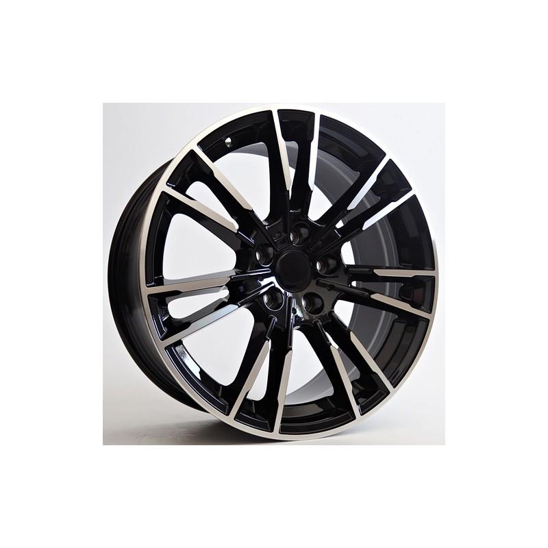 Llanta st wheels grand 8.5x20 5x112 et23 66.56 black face machined