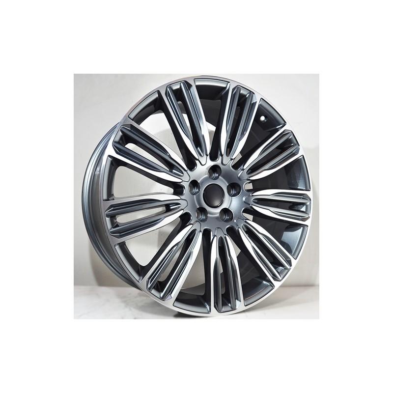 Llanta st wheels drag 9.5x21 5x120 et48 72.56 grey face machined