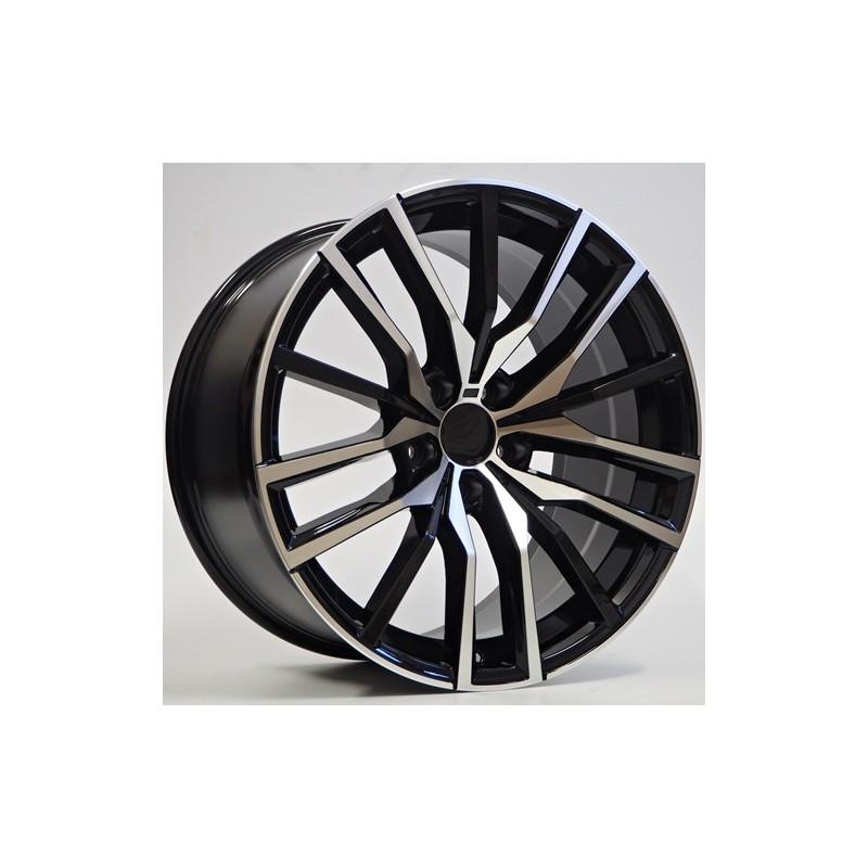 Llanta st wheels fang 10.5x20 5x112 et40 66.56 black face machined