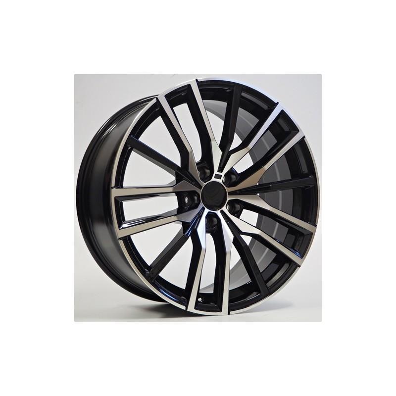 Llanta st wheels fang 9x20 5x120 et35 74.10 black face machined