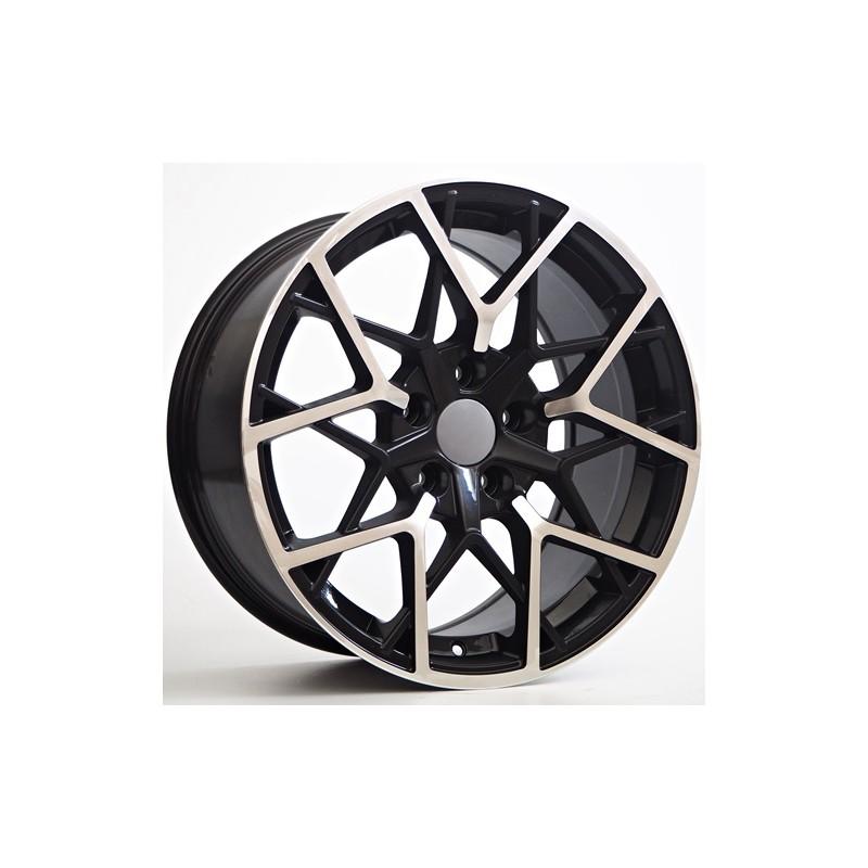 Llanta st wheels raven 9x18 5x120 et37 72.56 black face machined