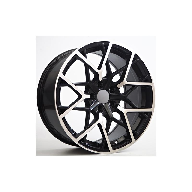 Llanta st wheels raven 8.5x19 5x120 et35 72.56 black face machined