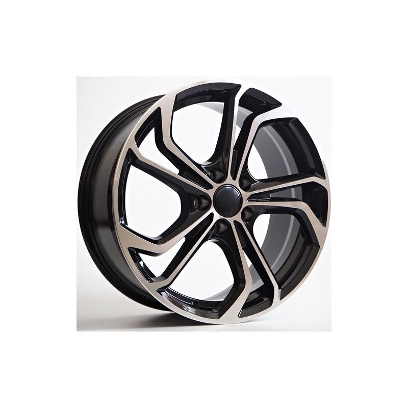 Llanta st wheels magnus 8x18 5x112 et45 57.10 black face machined