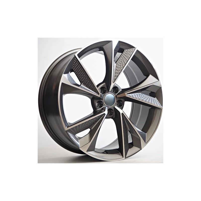 Llanta st wheels 8x18 5x112 et35 66.46 grey face machined
