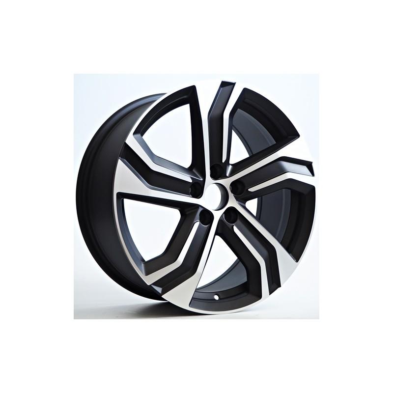 Llanta st wheels 8x18 5x108 et45 67.10 black matt face machined