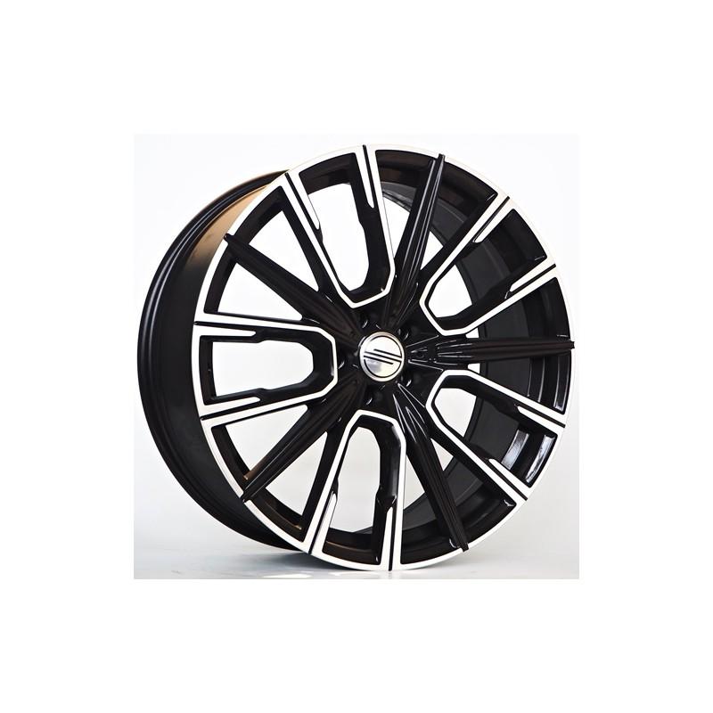 Llanta st wheels oster 8.5x21 5x112 et25 66.56 black face machined