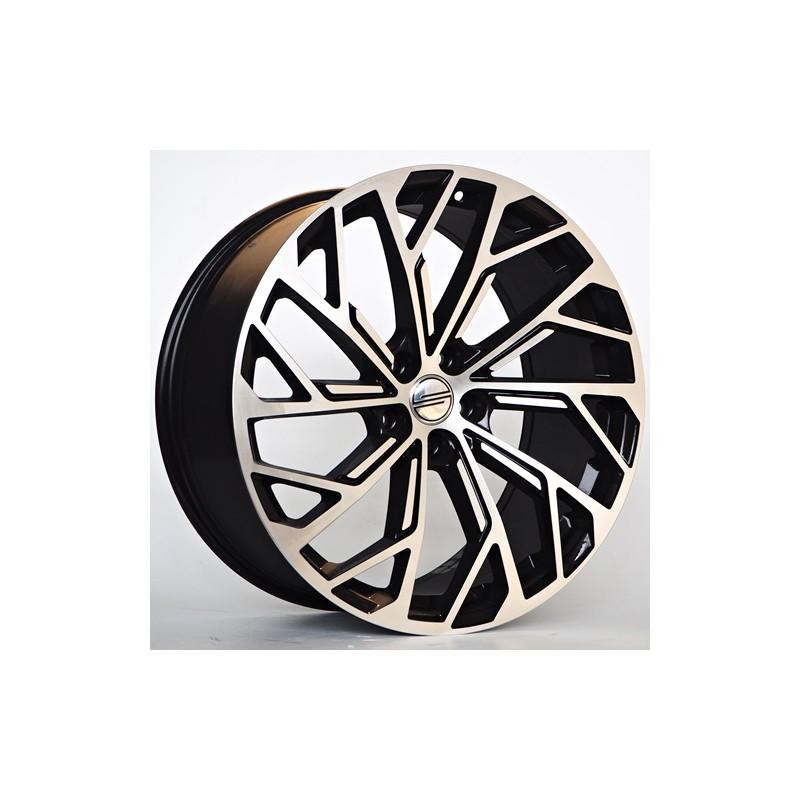 Llanta st wheels flame 9x20 5x112 et37 66.46 black face machined