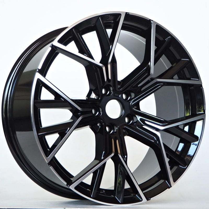 Llanta st wheels cora 8x19 5x120 et32 72.60 black face machined