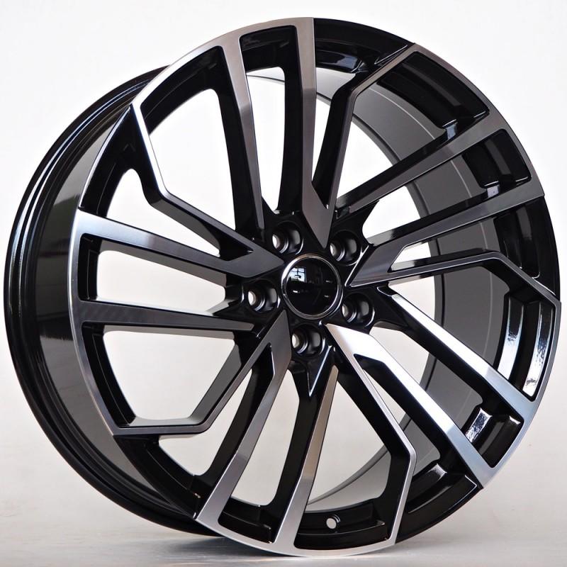 Llanta st wheels evan 8.5x19 5x112 et35 66.45 black face machined