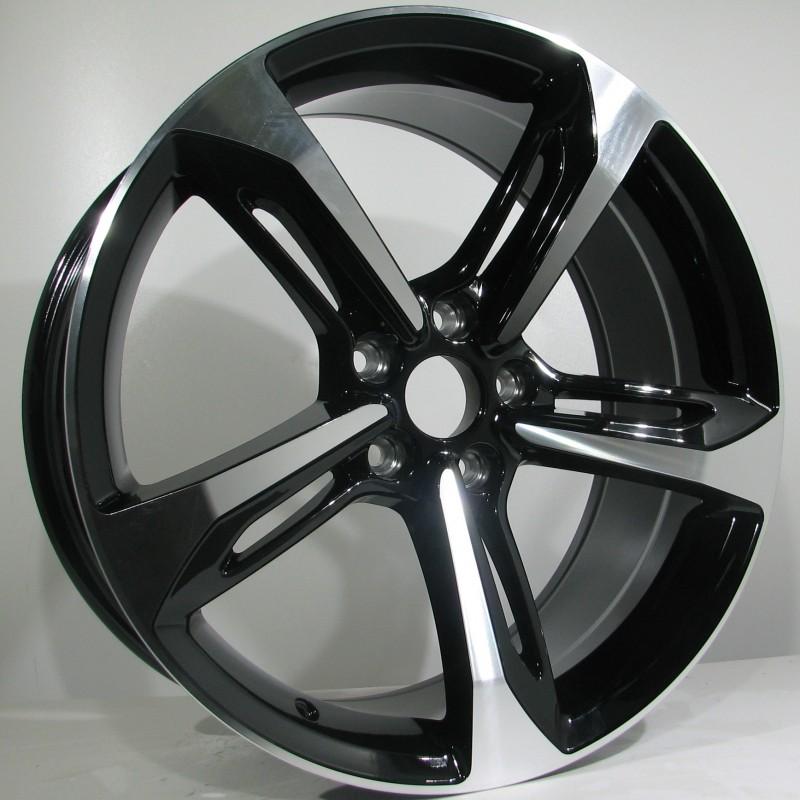 Llanta st wheels odi 8.5x20 5x112 et40 66.45 black face machined 