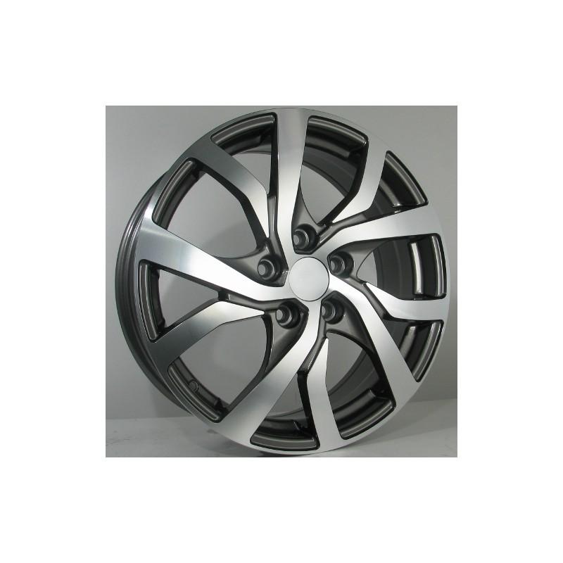Llanta st wheels silva 6.5x17 5x114.30 et46 67.10 grey matt face machined 