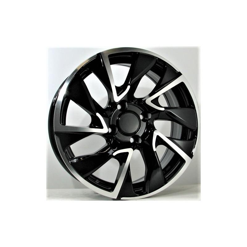 Llanta st wheels toxic 7x17 4x108 et29 65.10 black face machined 