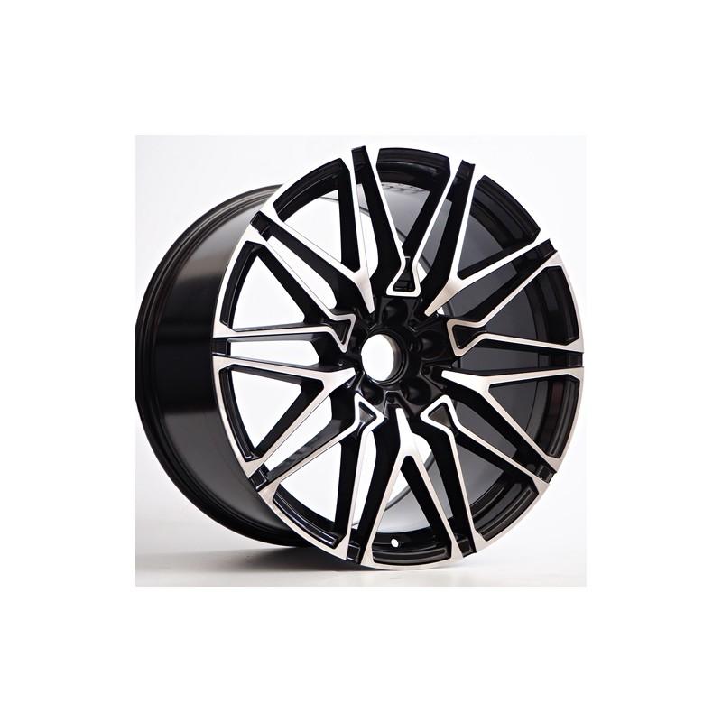Llanta st wheels axel 9x20 5x120 et35 74.10 black face machined