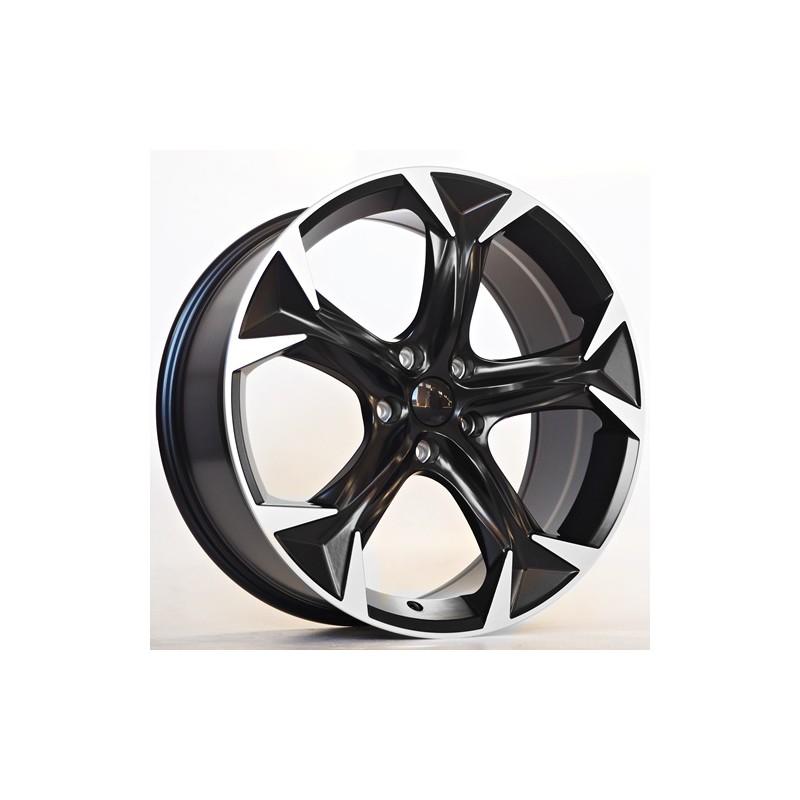 Llanta st wheels sven 8x18 5x112 et45 57.10 satin black+machined spoke