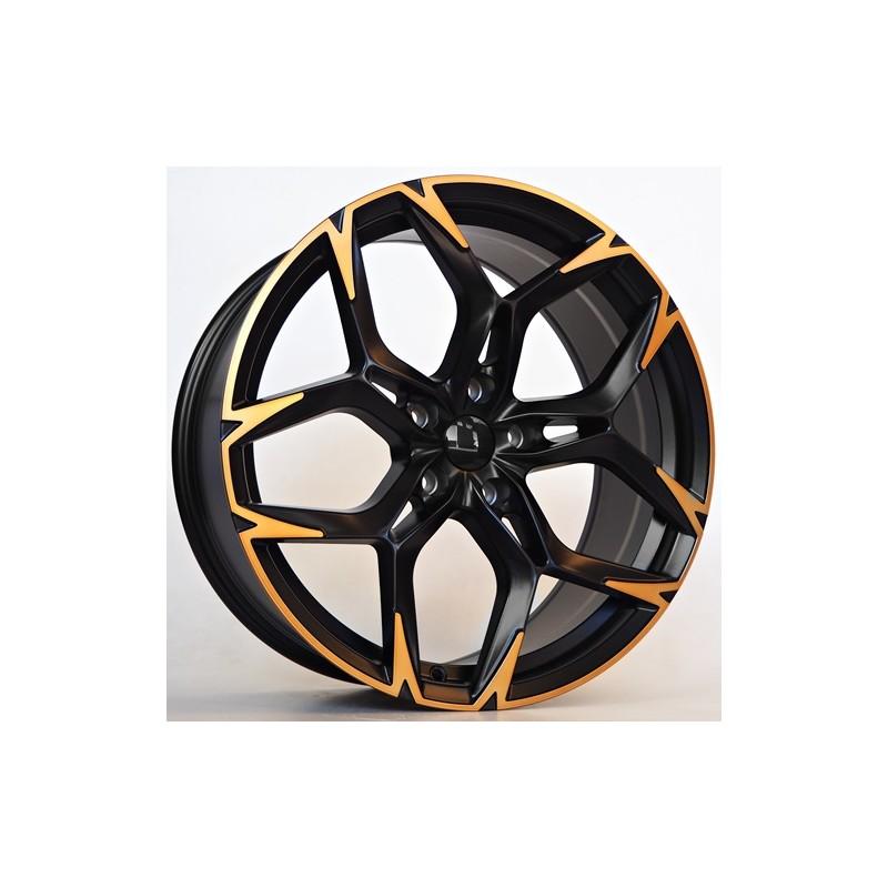 Llanta st wheels oliver 8.5x19 5x112 et43 57.10 satin black+machined spoke+bronze brushing