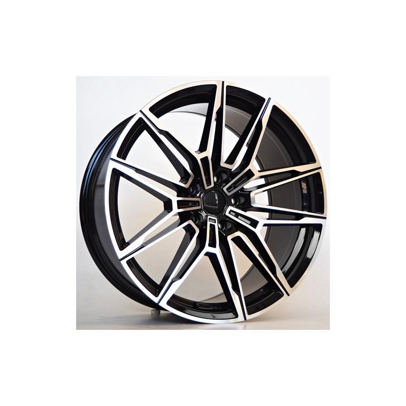 Llanta st wheels nero 9.5x20 5x112 et37 66.50 black face machined