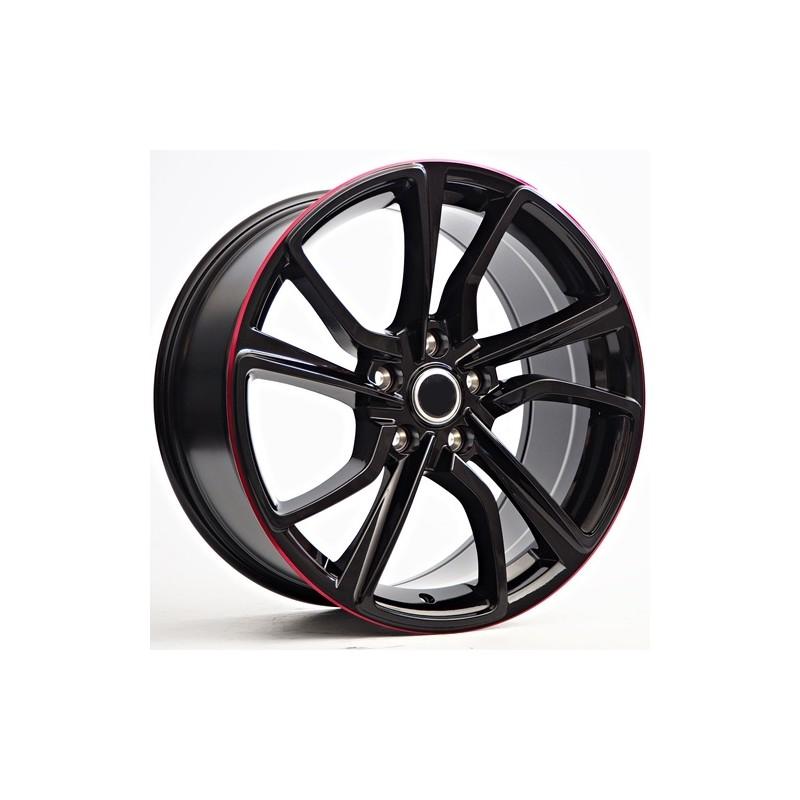 Llanta st wheels rkw49 8.5x18 5x114.30 et35 72.60 black/red line