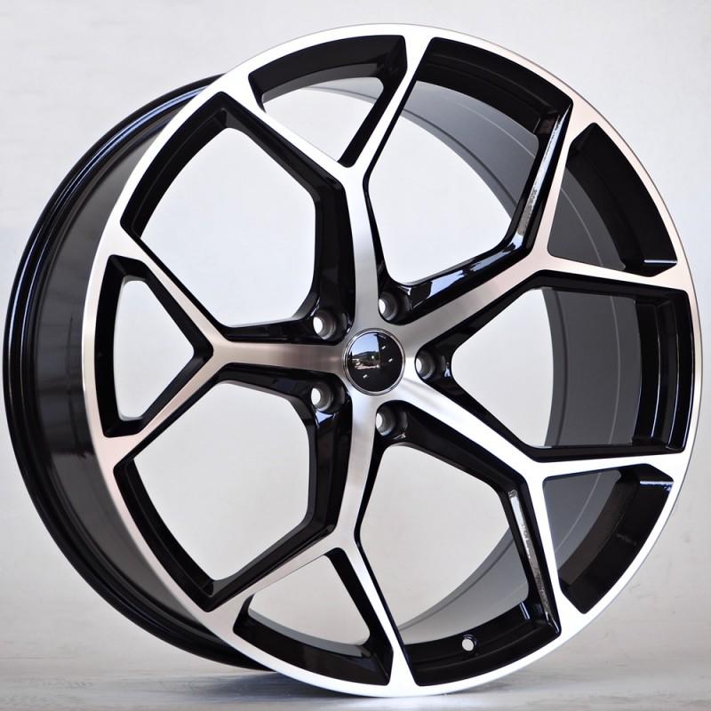 Llanta st wheels dante 9x21 5x112 et35 66.40 black face machined