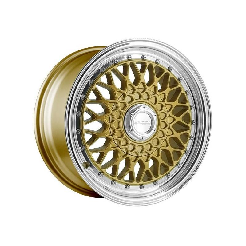 LENSO WHEELS BSX 7X15 4X100 ET38 73.1 ORO