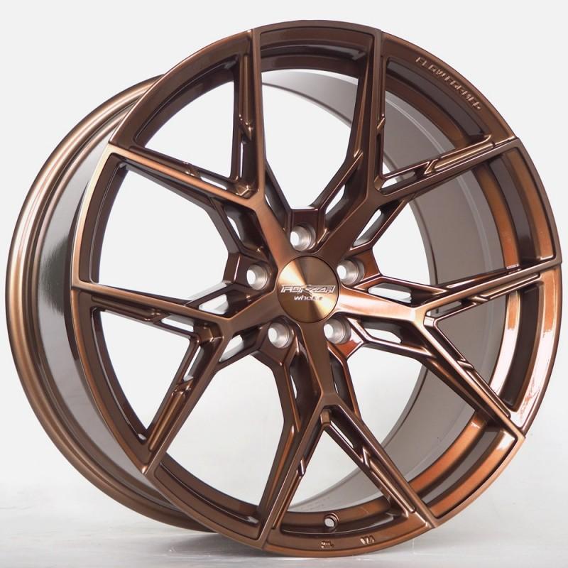 Llanta forzza gravity 10x20 5x112 et40 66.56 bronze brushed + bronze clear coat