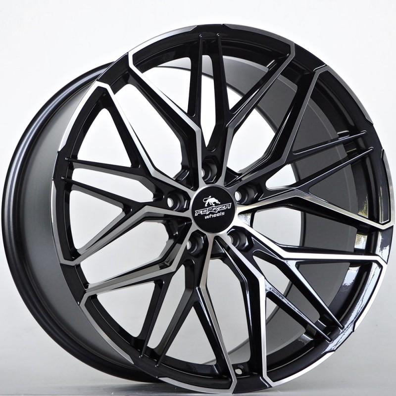 Llanta forzza stone 11x20 5x120 et37 74.10 black magic face polished