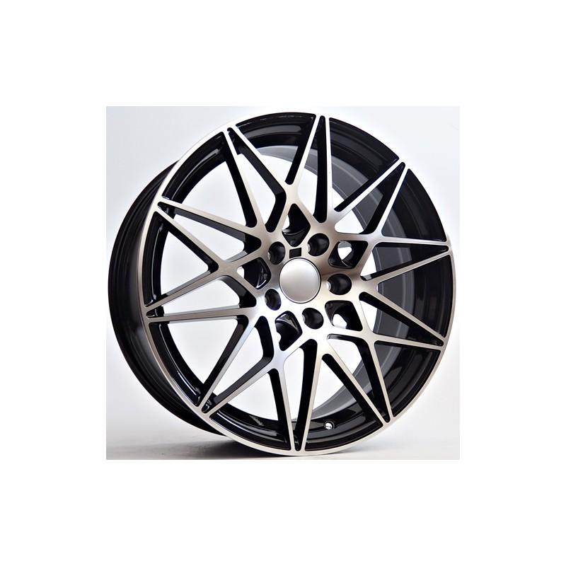 Llanta st wheels rivali 8x18 5x120 et35 72.56 black face machined