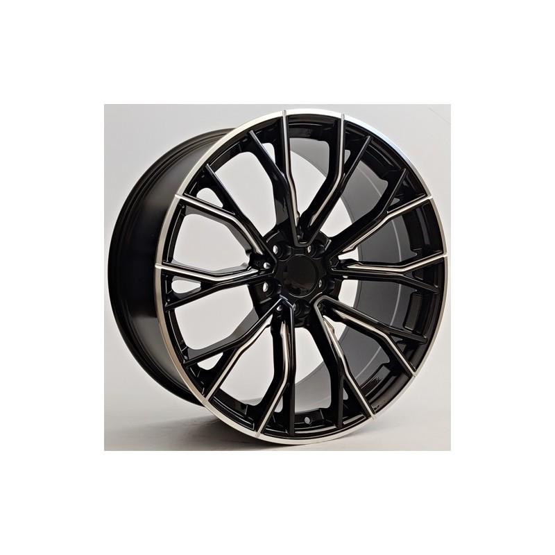 Llanta st wheels omni 8.5x20 5x120 et30 72.56 black milling