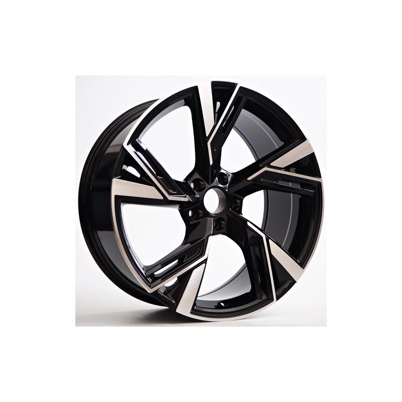 Llanta st wheels abri 9x20 5x112 et30 66.45 black face machined