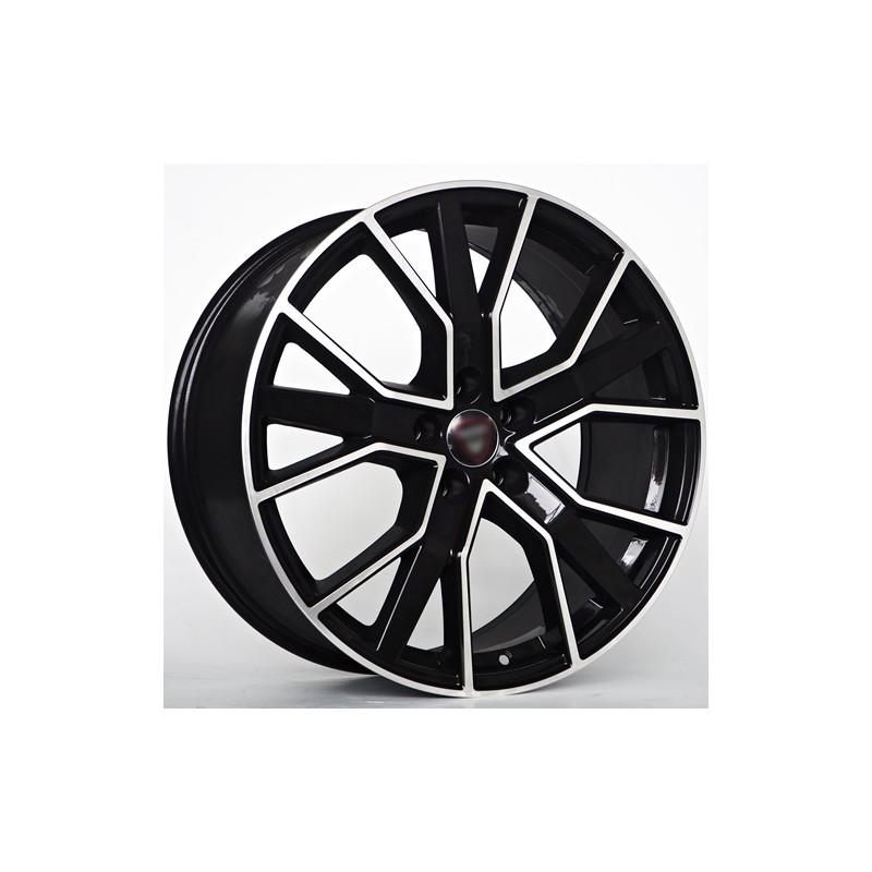 Llanta st wheels trend 8x18 5x112 et35 66.50 black face machined