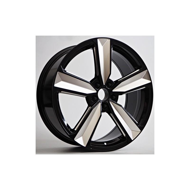 Llanta st wheels hard 8x18 5x112 et35 66.50 black milling