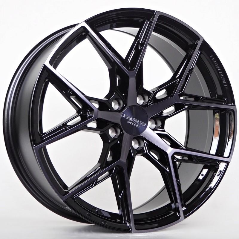 Llanta forzza gravity 8.5x19 5x112 et45 66.56 bfm + black clear coat
