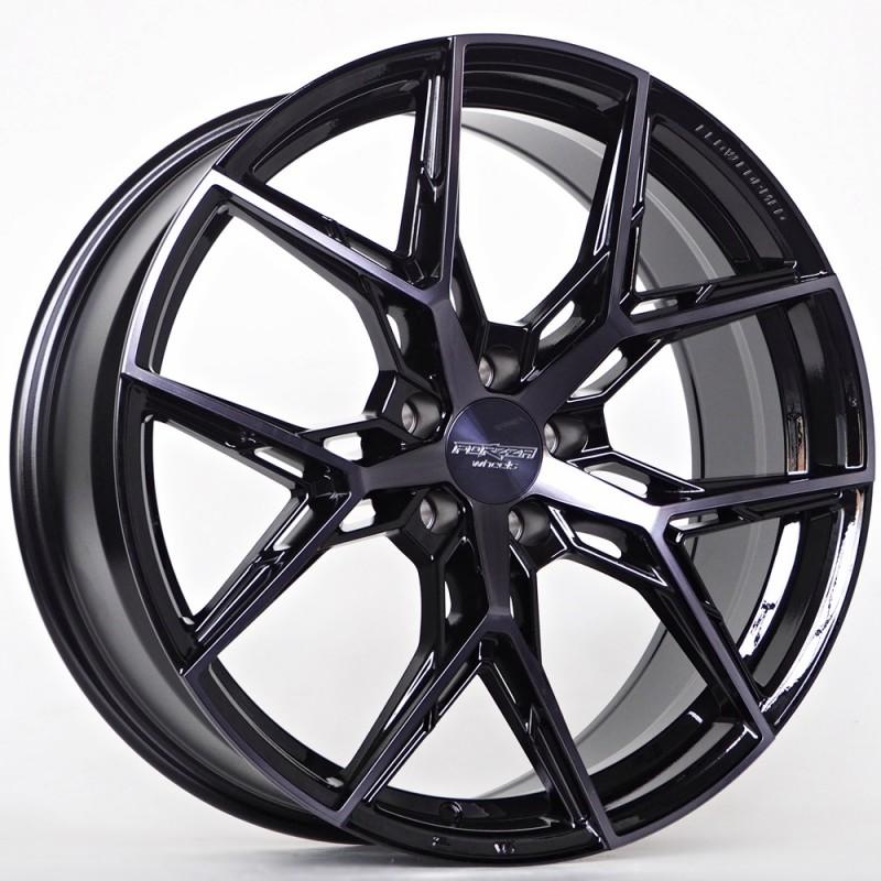 Llanta forzza gravity 8.5x20 5x112 et25 66.56 bfm + black clear coat