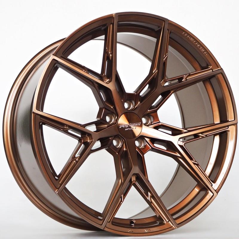 Llanta forzza gravity 10.5x21 5x112 et40 66.56 bronze brushed + bronze clear coat