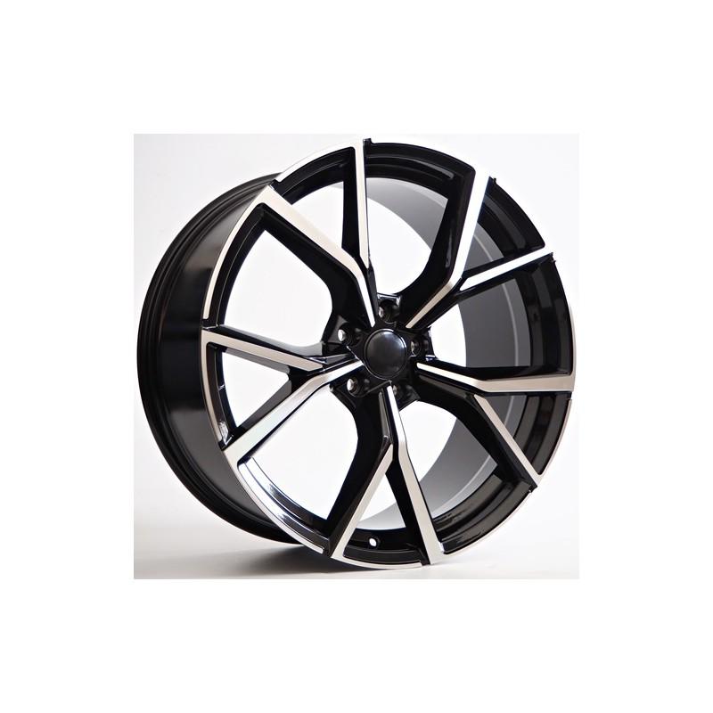 Llanta st wheels drift 8x18 5x112 et45 57.10 black face machined