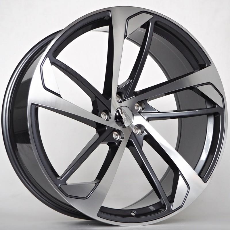 Llanta st wheels dona 9.5x22 5x112 et26 66.45 grey face machined