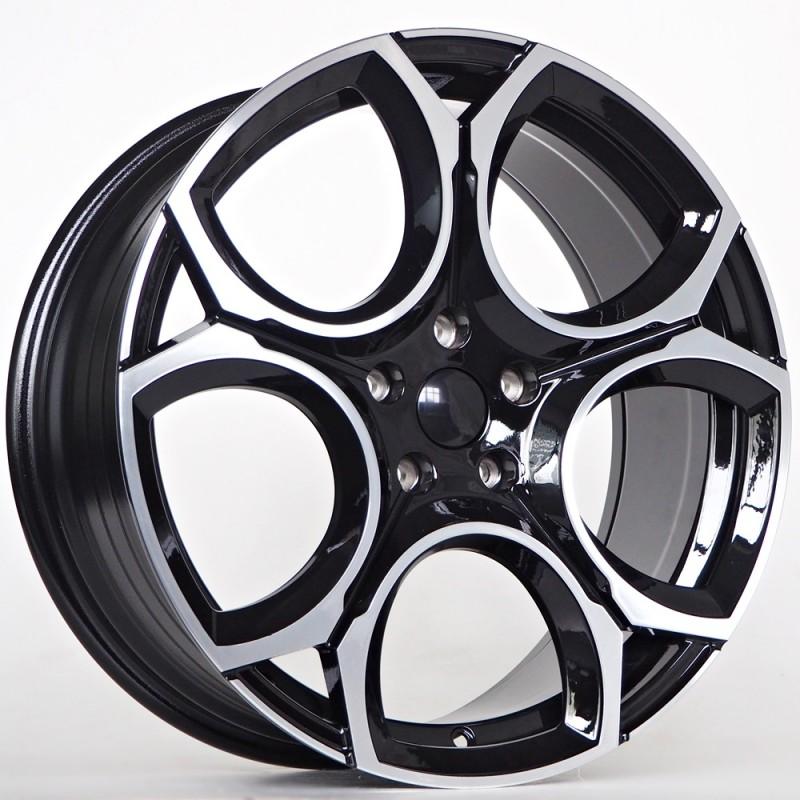 Llanta st wheels spencer 8x19 5x112 et42 57.10 black face machined