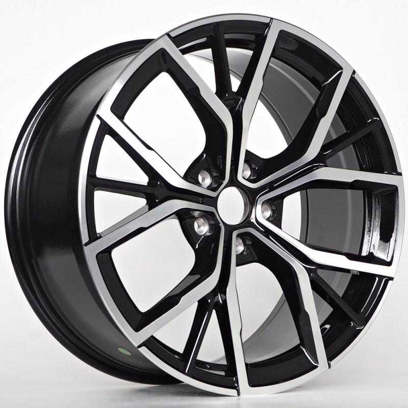 Llanta st wheels stan 8x19 5x112 et30 66.60 black face machined