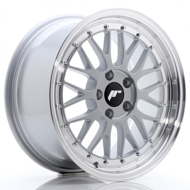 Llanta jr wheels jr23 17x8 et35 5x100 hyper silver w/machined lip