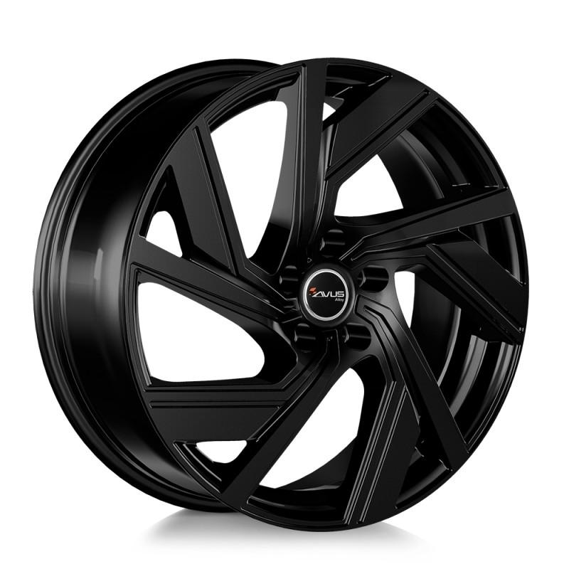 Llanta avus ac-521 7.5x18 5x108 et49.5 63.4 black